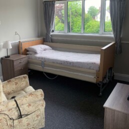 Example of a bedroom here at Standon House Care Home